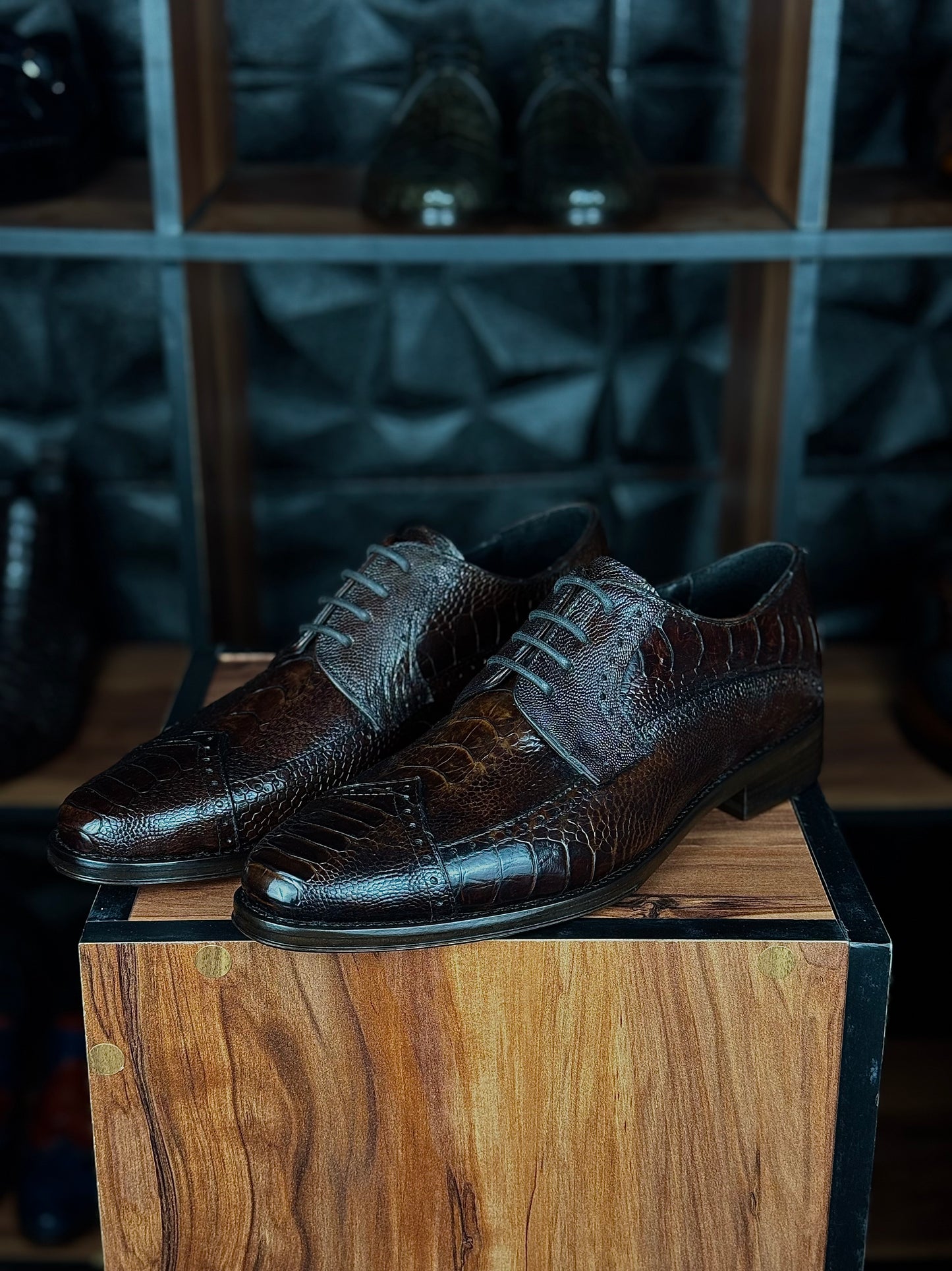 NIGERIA PATA DE AVESTRUZ BROWN