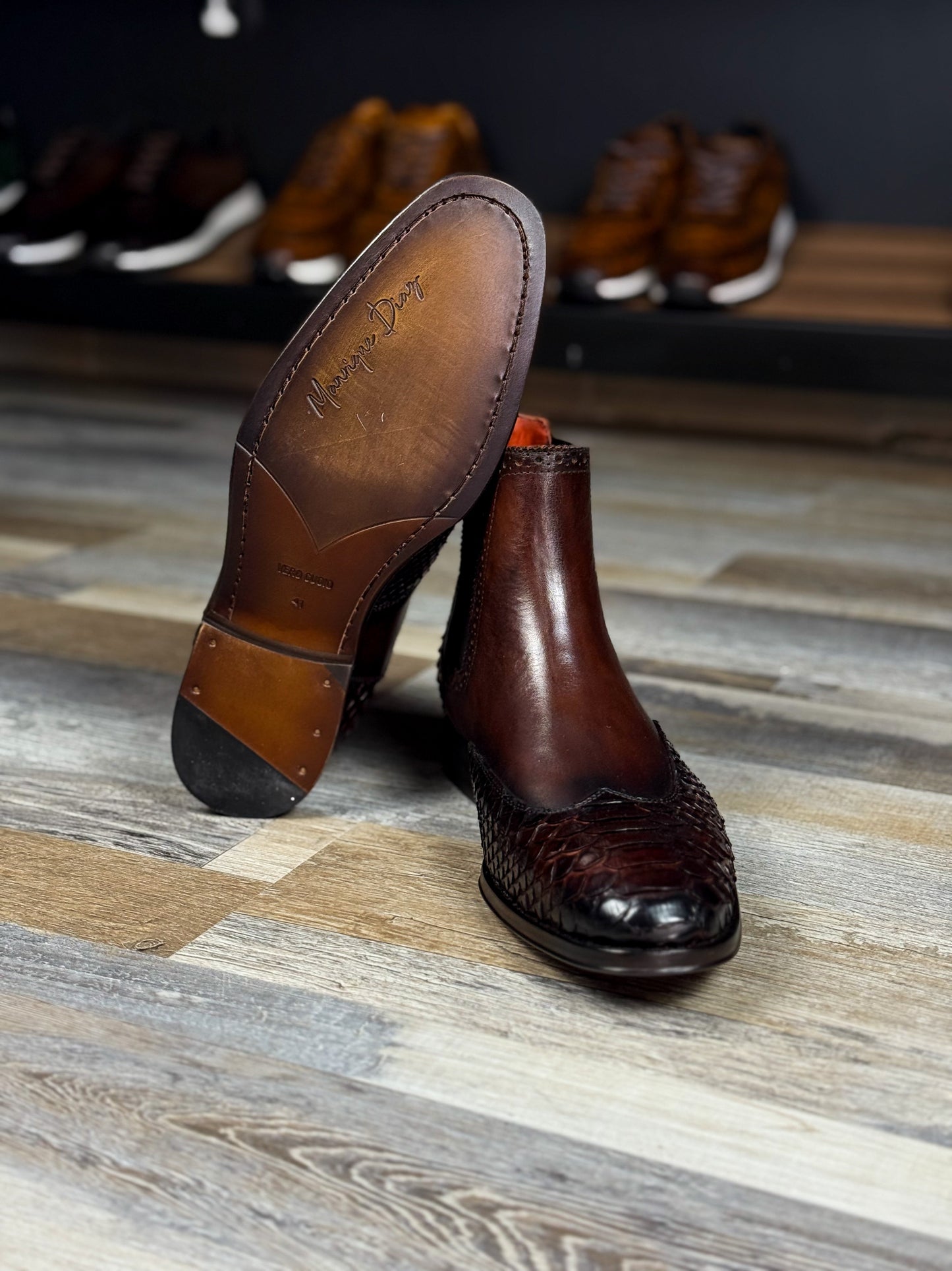 CHELSEA W/PITON DARK BROWN