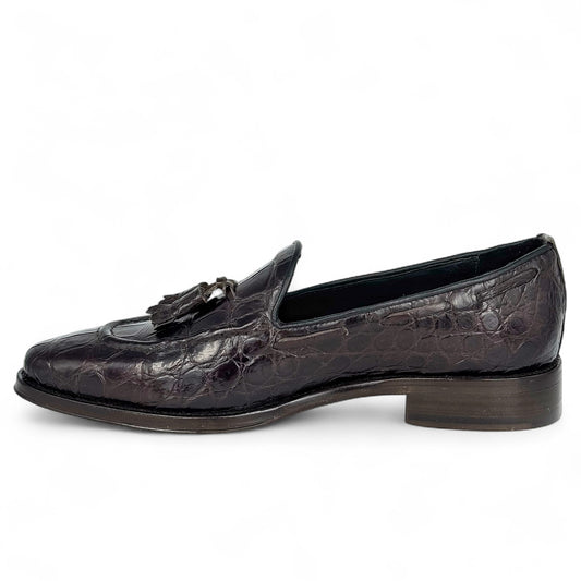 PORTUGAL COCODRILO DARK BROWN