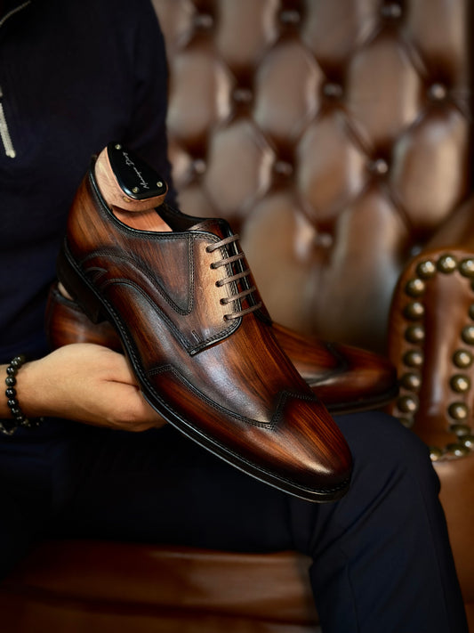 MADRID LEATHER ST/BROWN