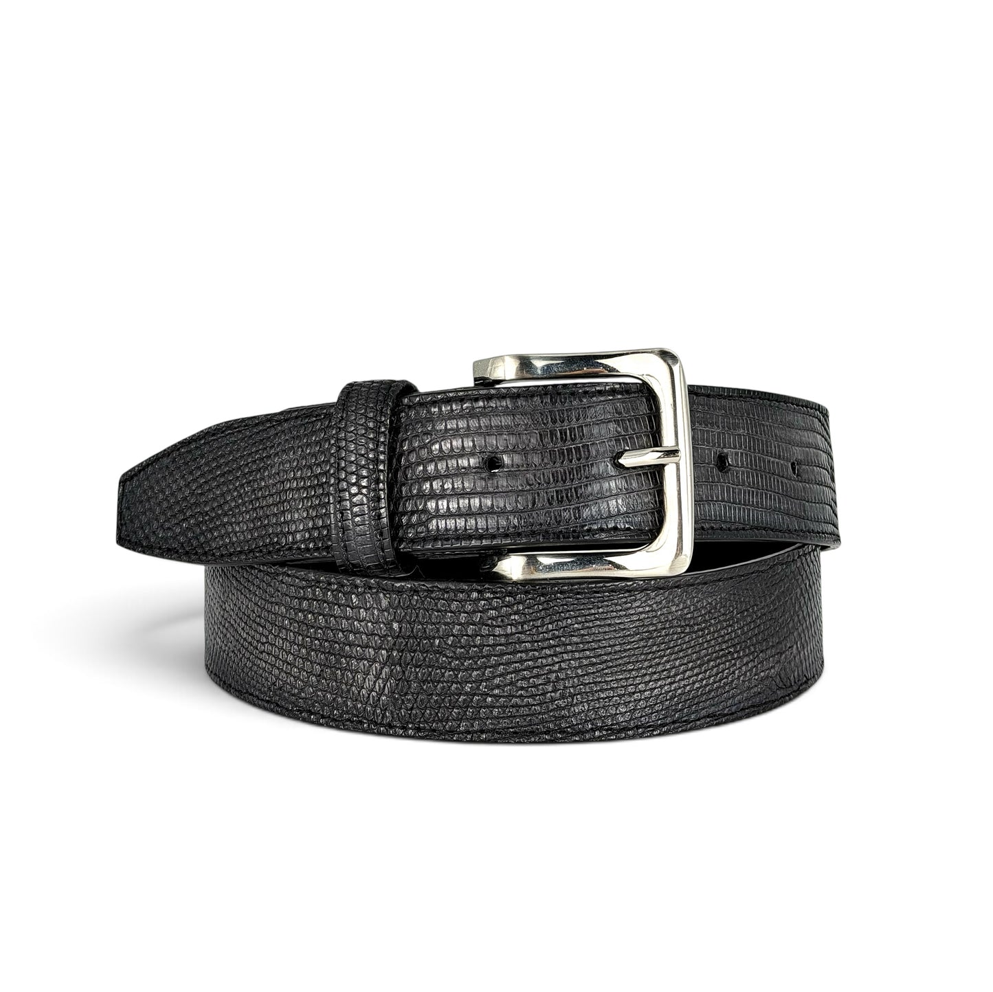 DRESS BELT LIZARD GREY
