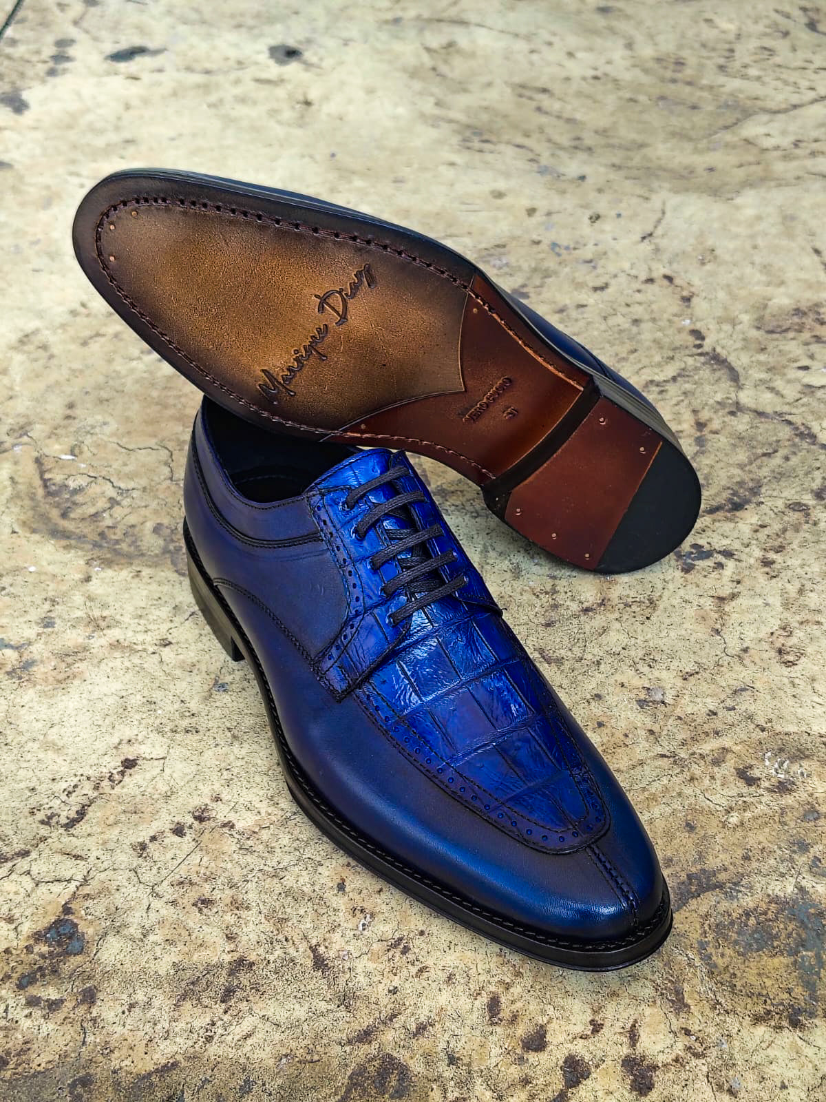 ITALIA W/COCODRILO BLUE