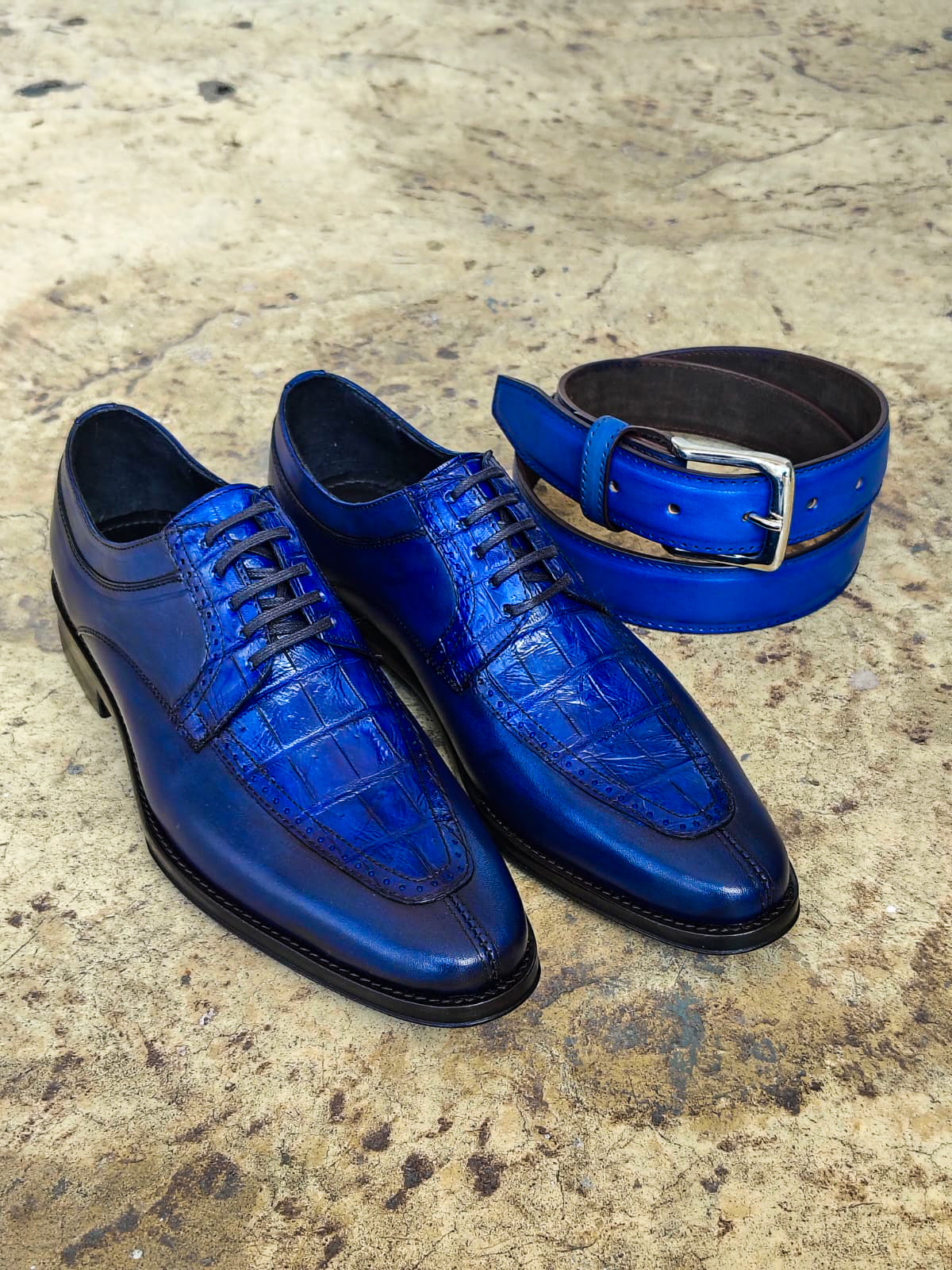 ITALIA W/COCODRILO BLUE