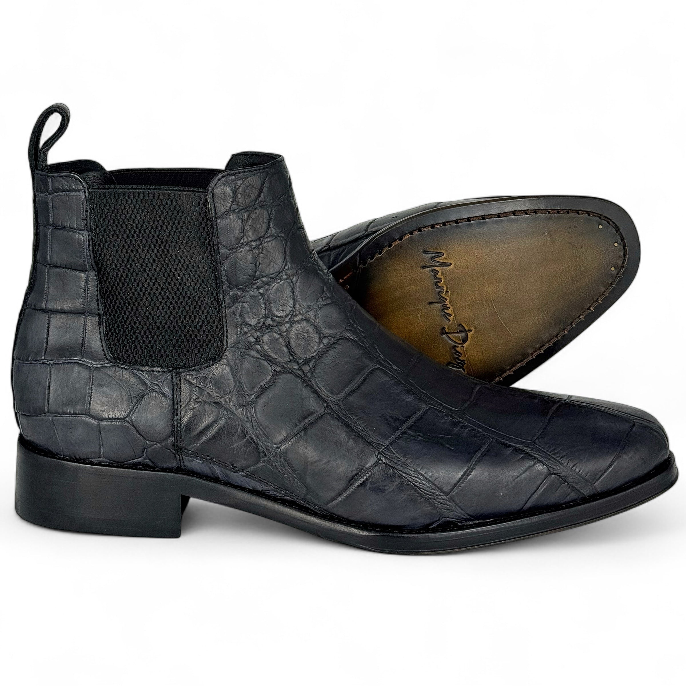 CHELSEA ALLIGATOR MATTE GRAY