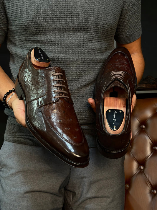 CANADÁ VENADO/AVESTRUZ DARK BROWN