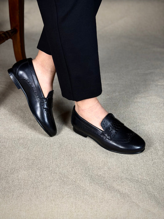 VENECIA W/COCODRILO BLACK