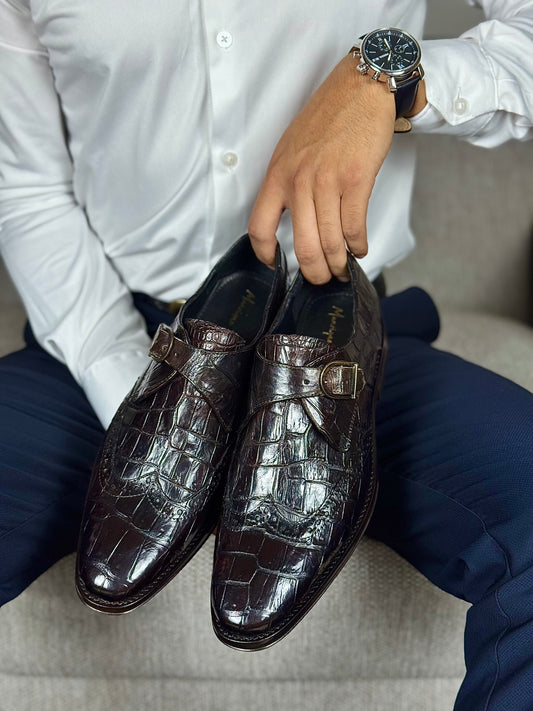 OSLO COCODRILO DARK BROWN
