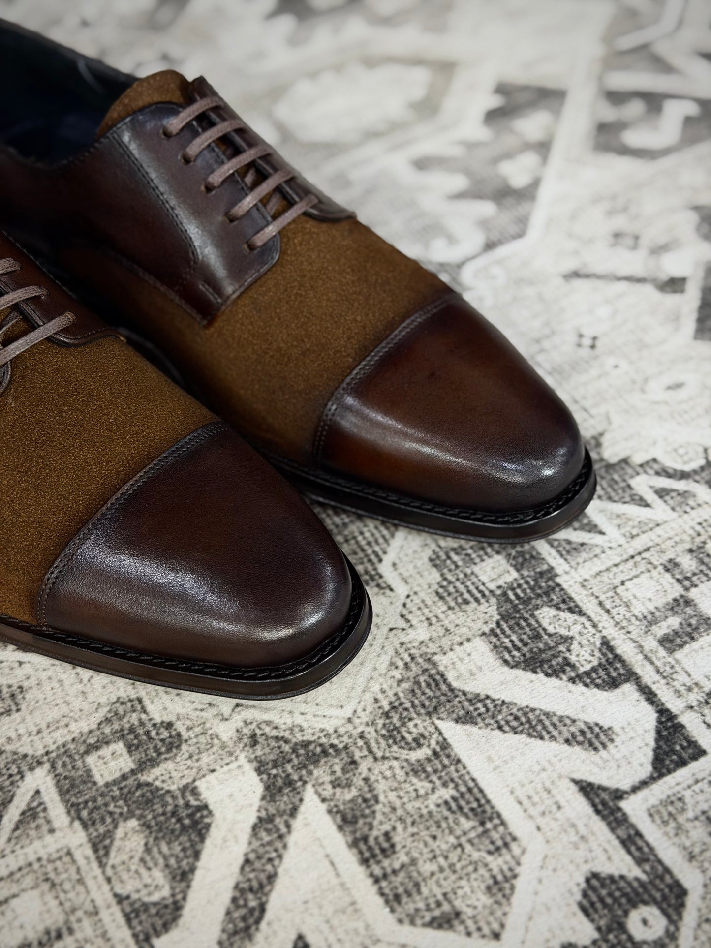 LISBOA LEATHER/SUEDE BROWN
