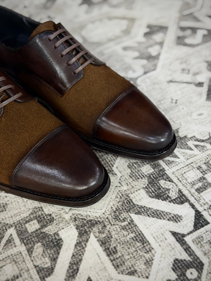 LISBOA LEATHER/SUEDE BROWN
