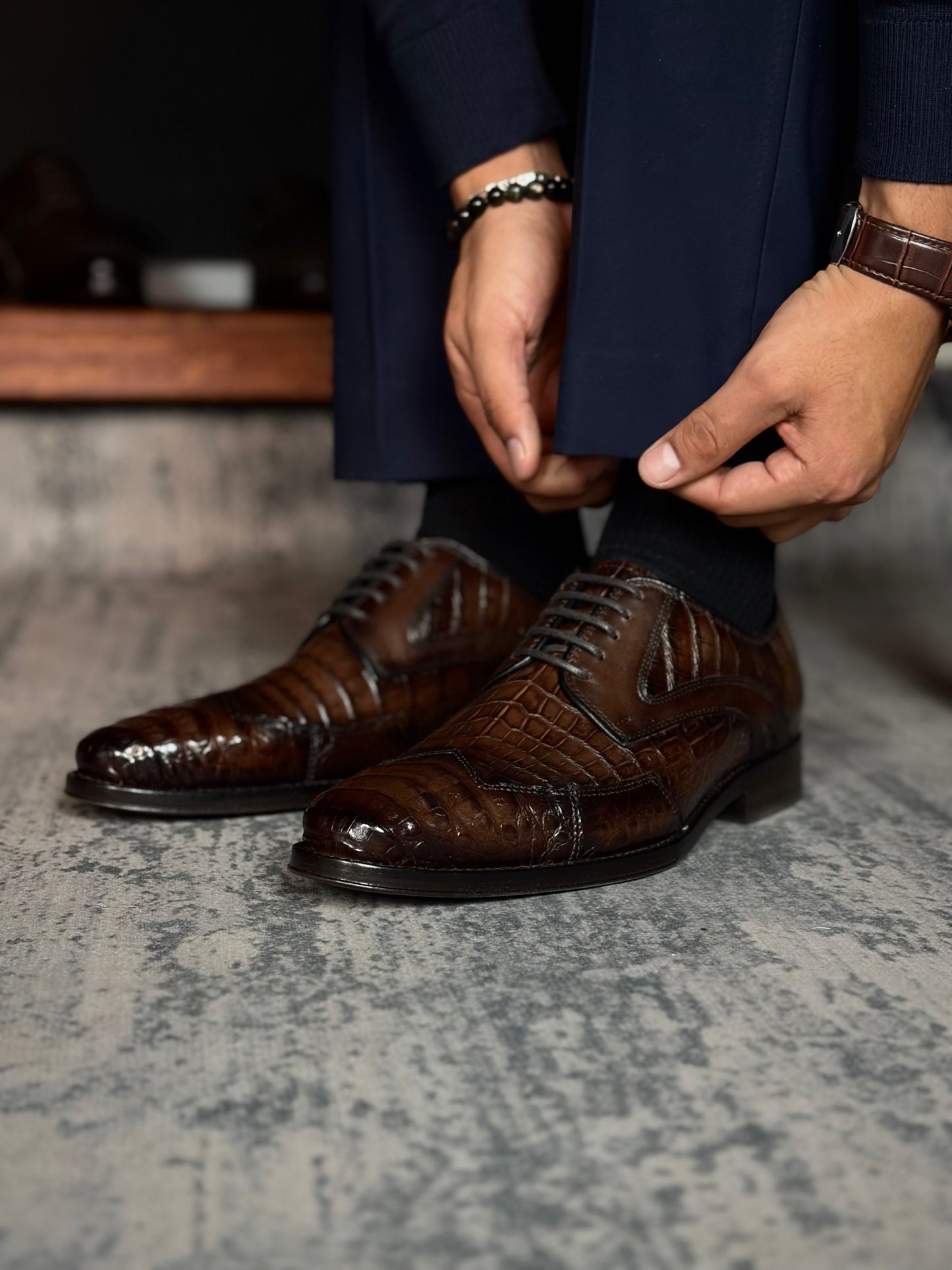 MADRID COCODRILO BROWN