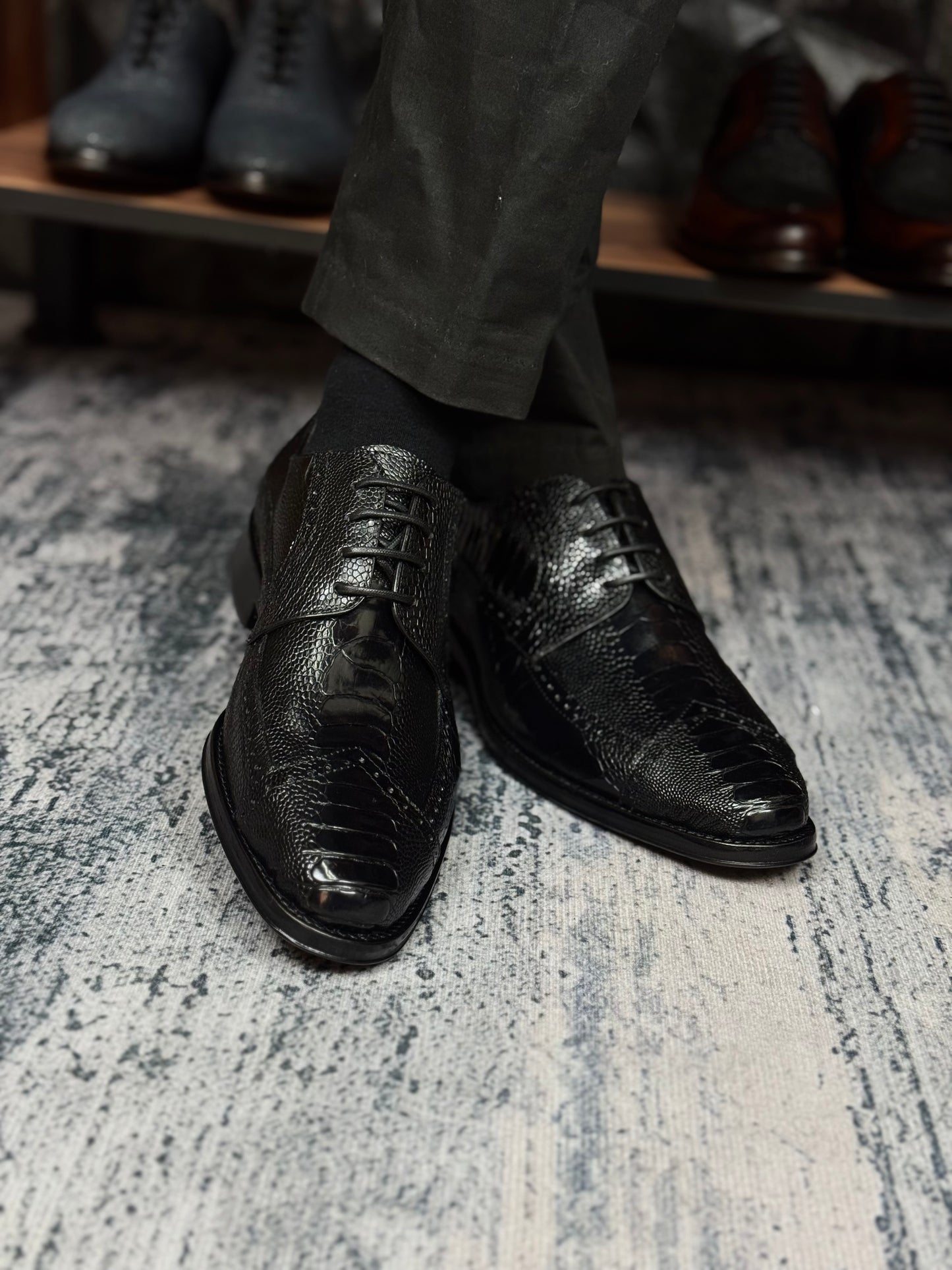 NIGERIA PATA DE AVESTRUZ BLACK