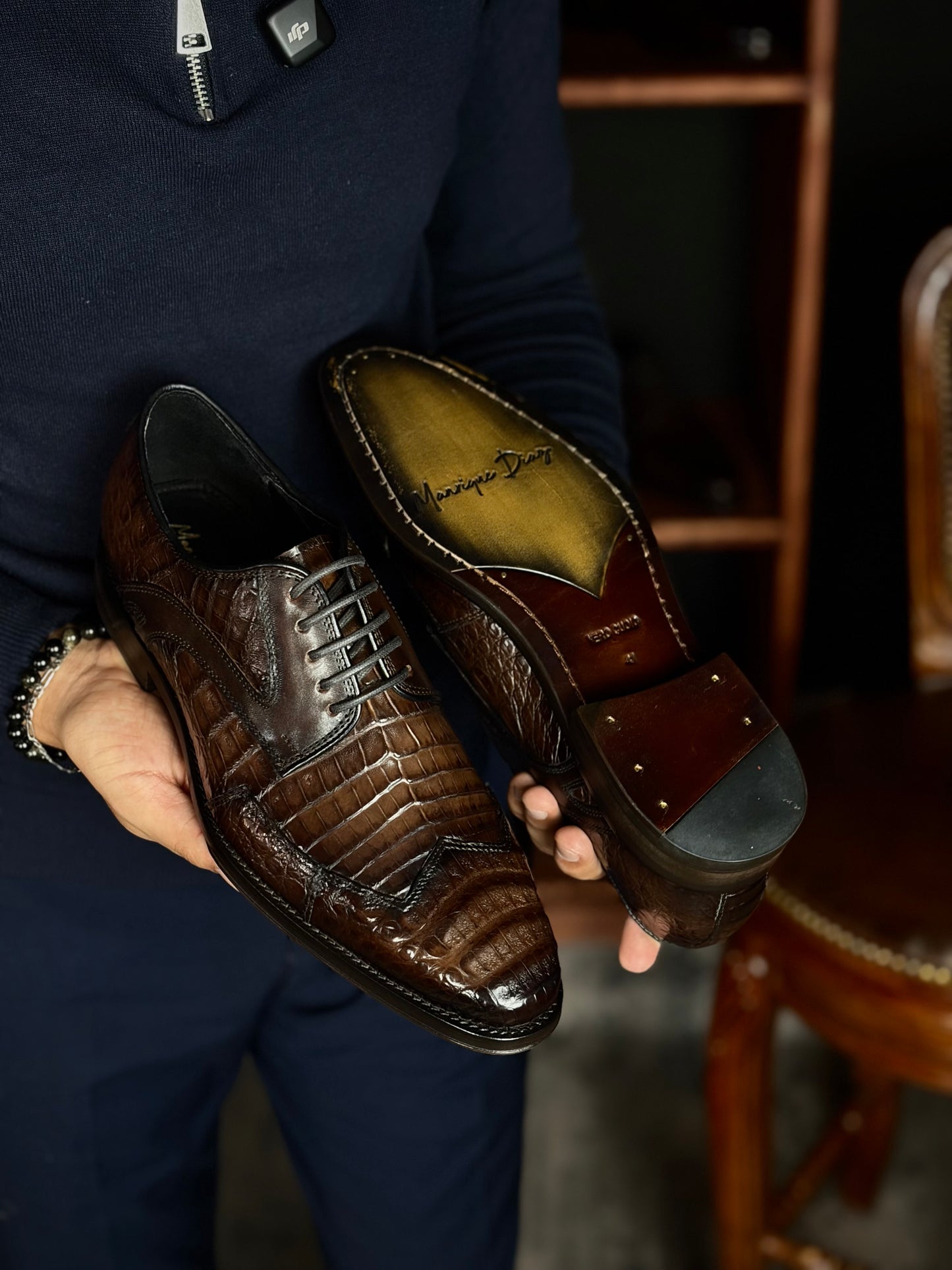 MADRID COCODRILO BROWN