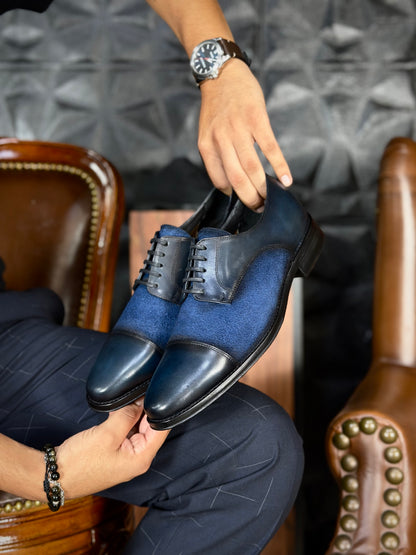 LISBOA LEATHER/SUEDE BLUE