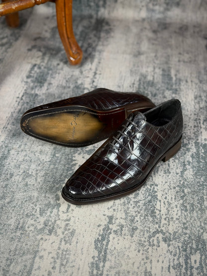 MÓNACO COCODRILO DARK BROWN