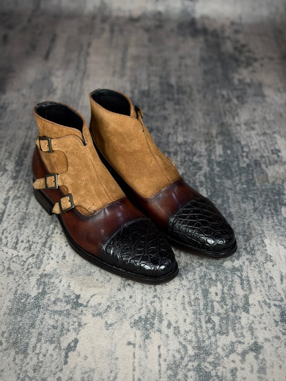 ARGELIA W/COCODRILO BROWN