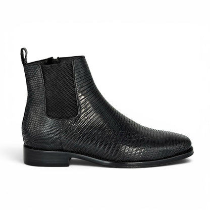 CHELSEA W/CIERRE LIZARD BLACK