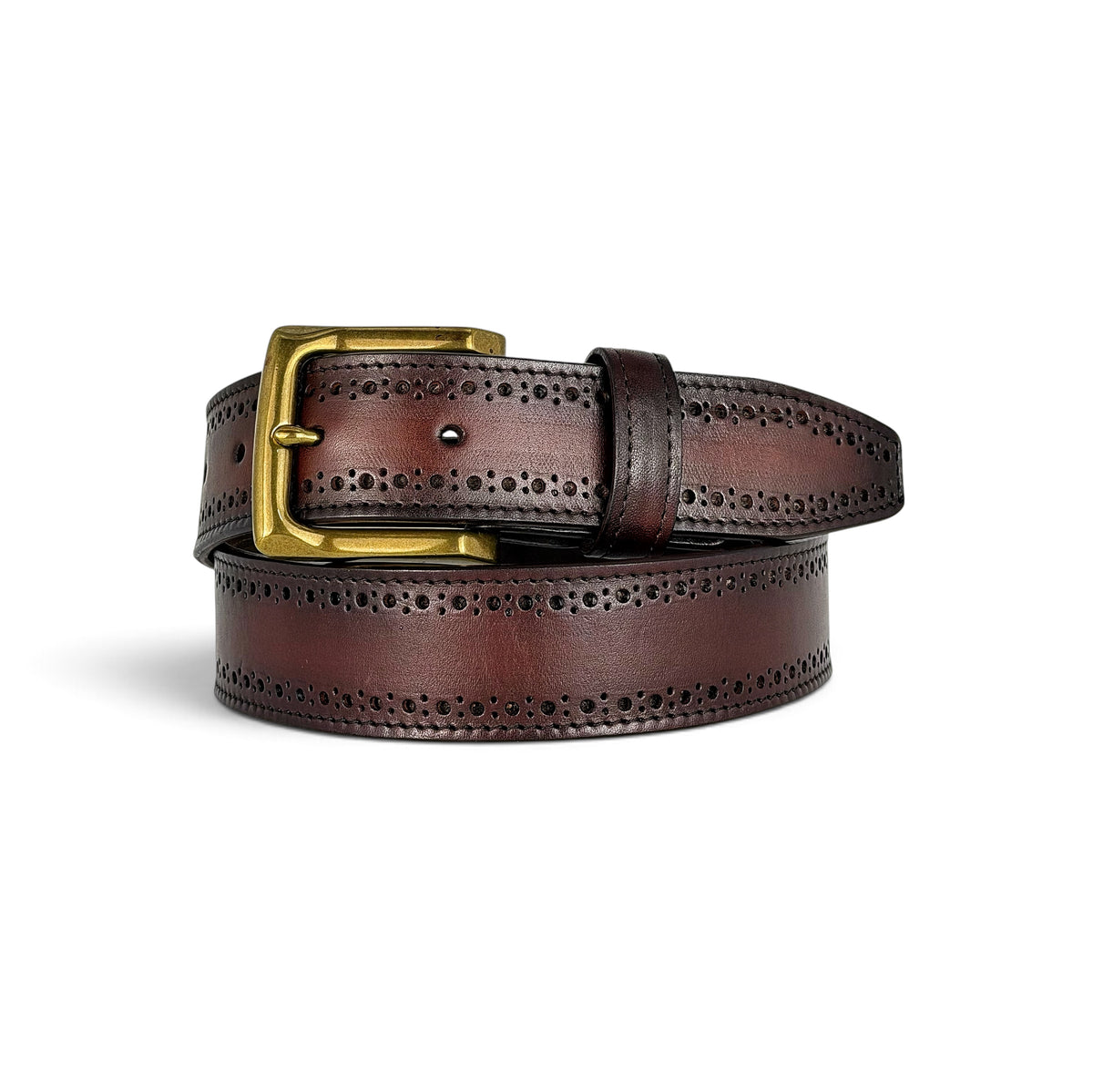 DRESS BELT PERFORADO BROWN