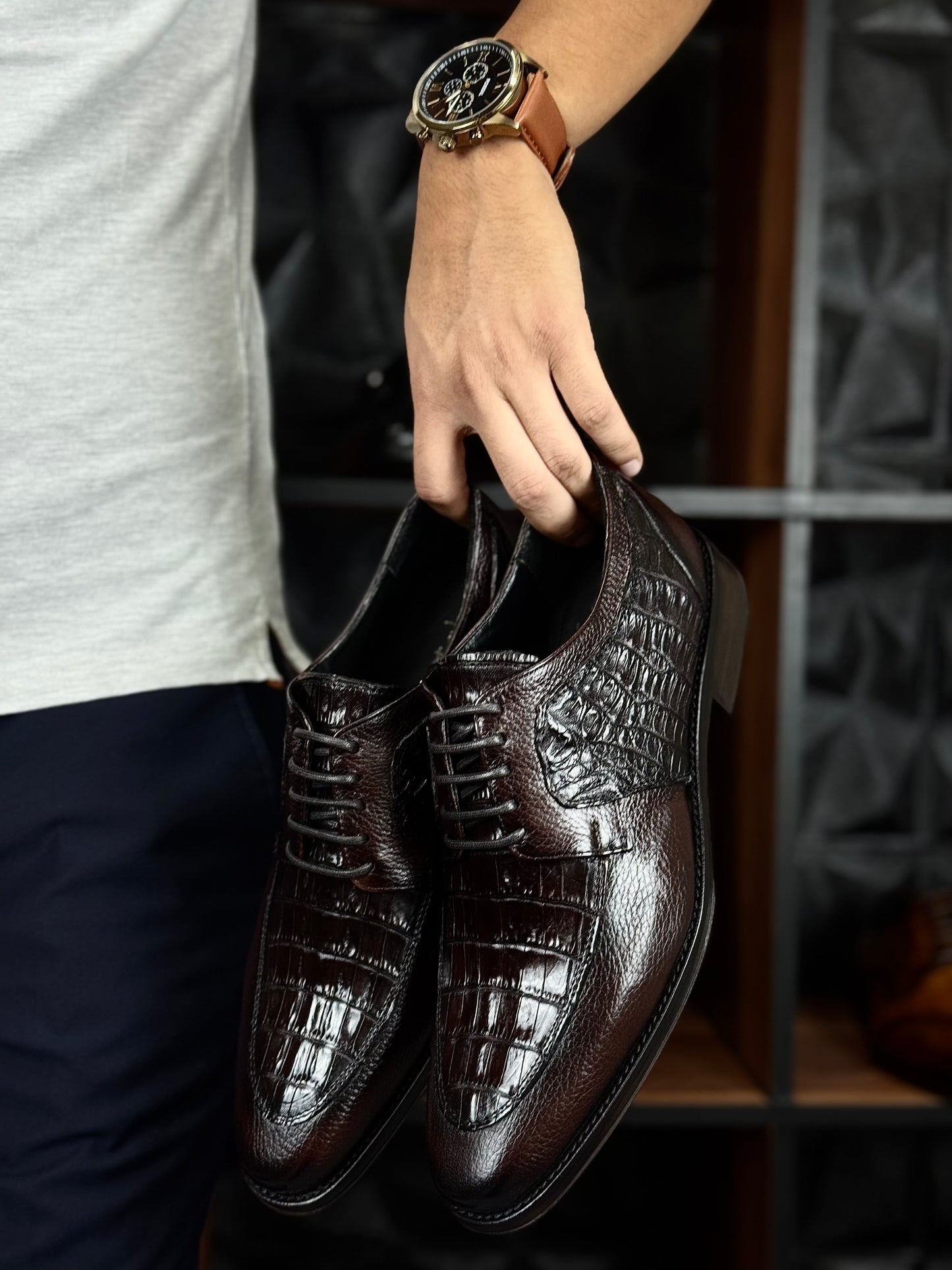 CANADÁ VENADO/COCODRILO DARK BROWN