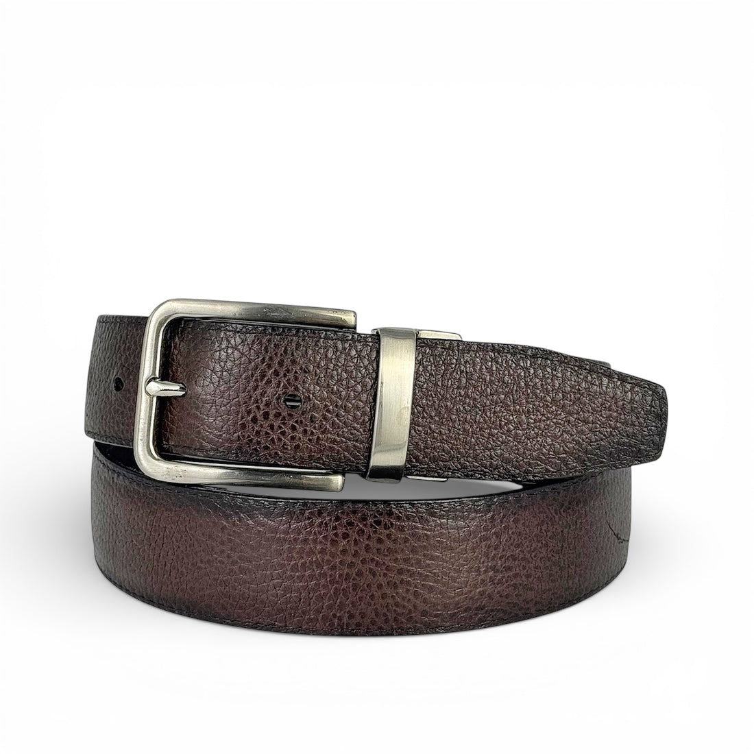 DRESS BELT DOBLE VISTA VENADO BROWN&BLACK