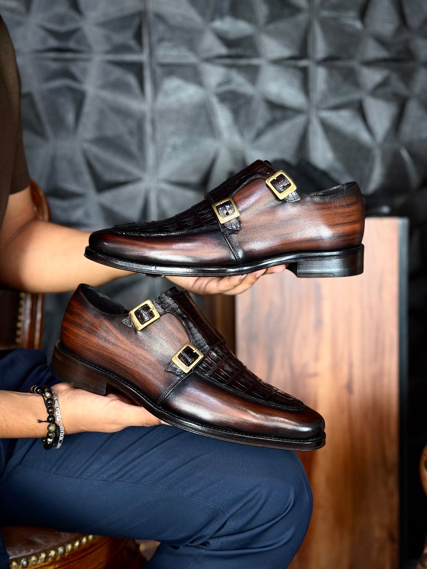 MARSELLA W/COCODRILO BROWN