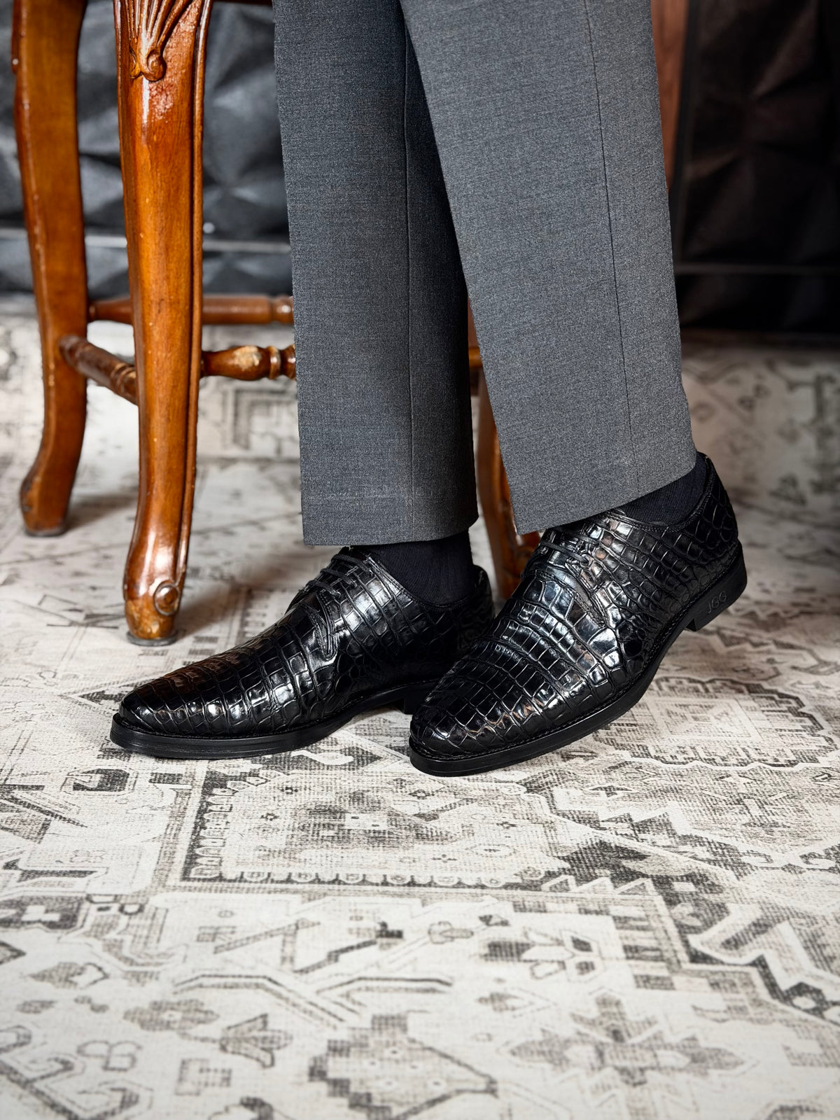 NORUEGA COCODRILO SIAMES BLACK