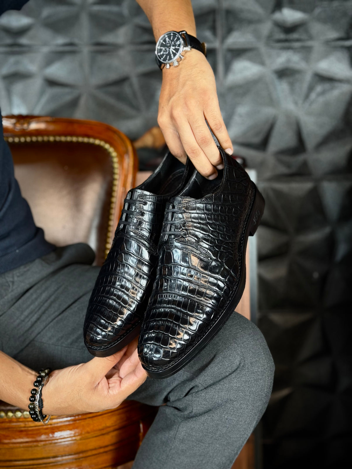 NORUEGA COCODRILO SIAMES BLACK