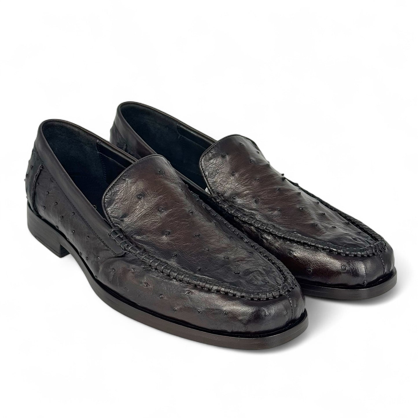SUECIA AVESTRUZ DARK BROWN