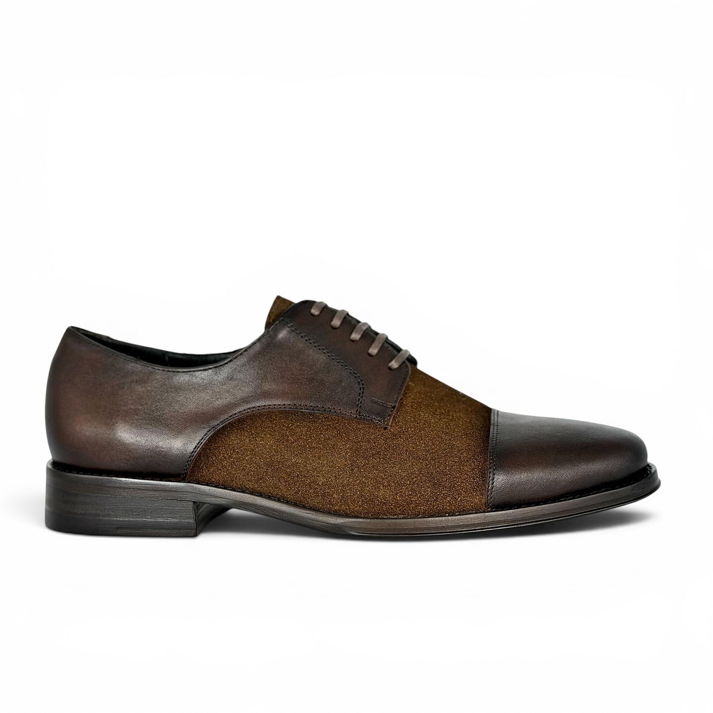 LISBOA LEATHER/SUEDE BROWN