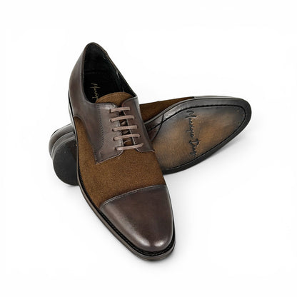 LISBOA LEATHER/SUEDE BROWN