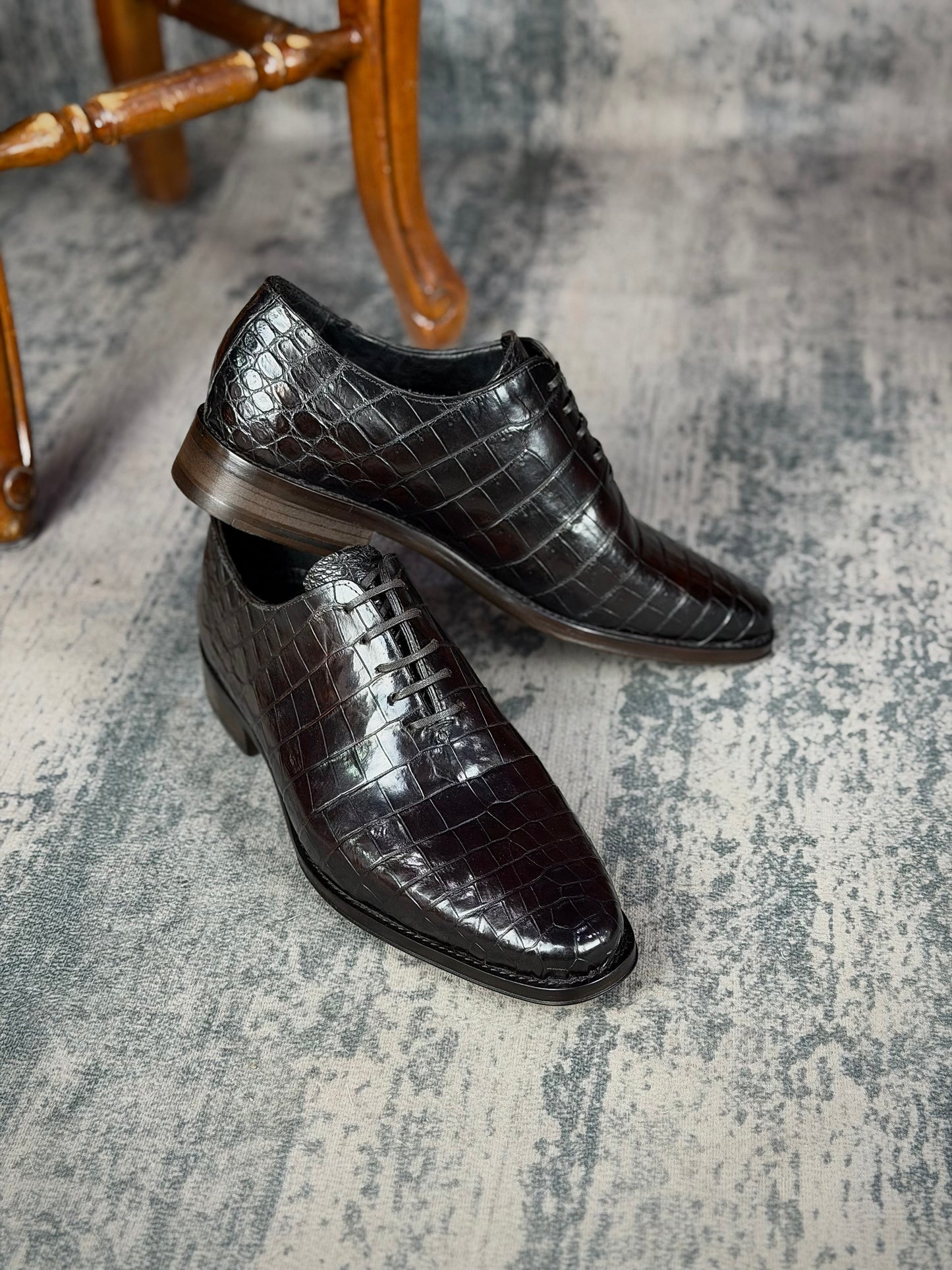 MÓNACO COCODRILO DARK BROWN