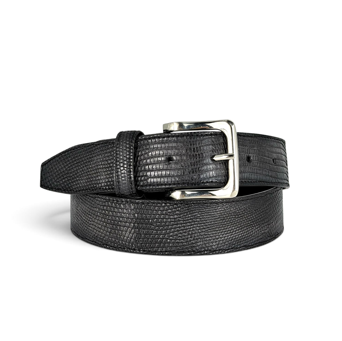 DRESS BELT LIZARD GREY