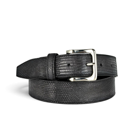 DRESS BELT LIZARD GREY