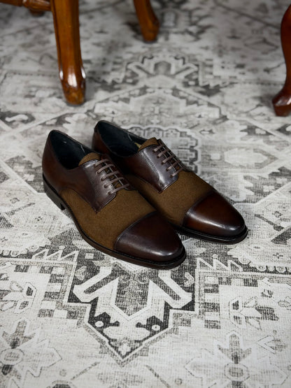 LISBOA LEATHER/SUEDE BROWN