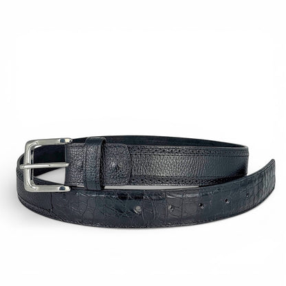 DRESS BELT VENADO/COCODRILO BLACK
