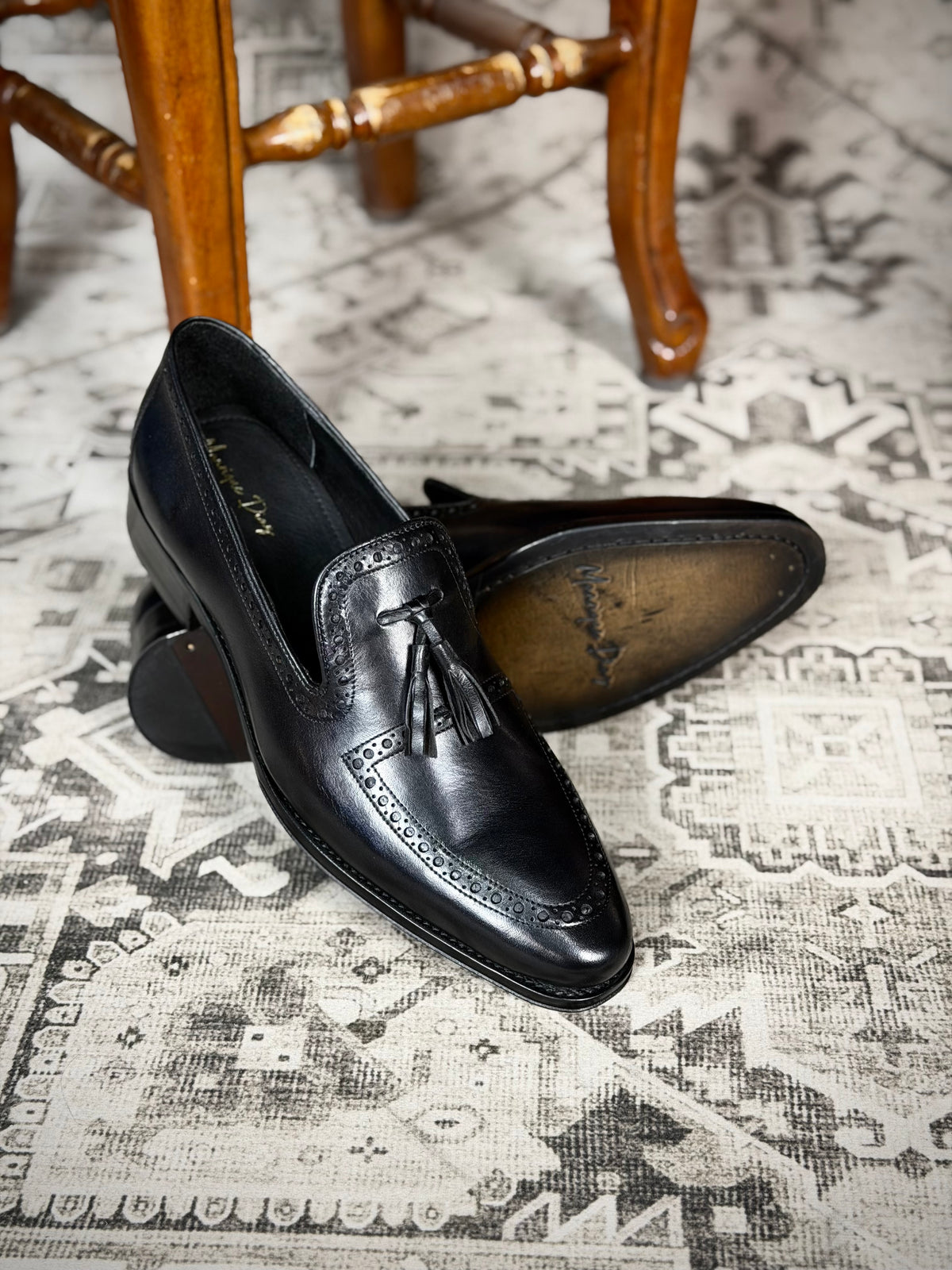 BOSTON LEATHER BLACK