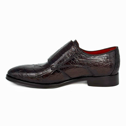 ROMA COCO-ALLIGATOR DARK BROWN