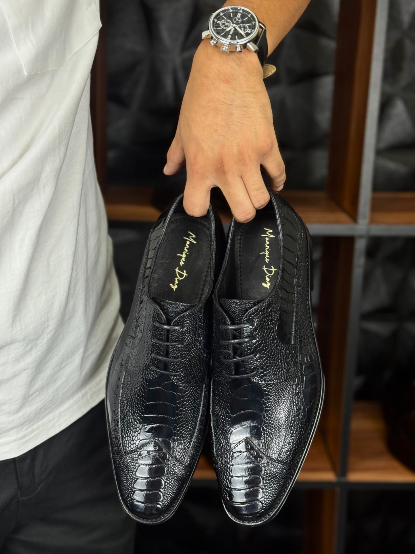 NIGERIA PATA DE AVESTRUZ BLACK