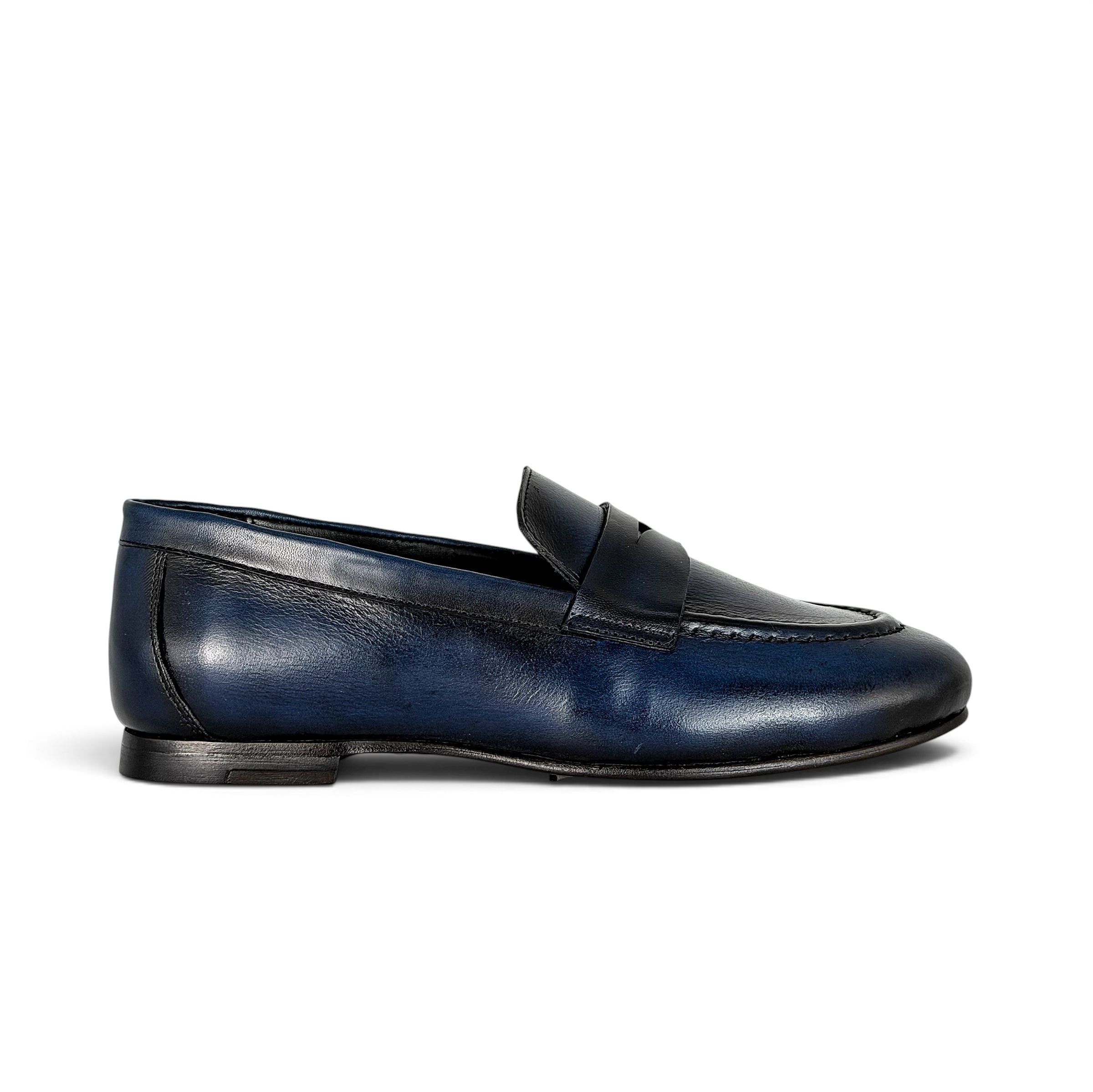 KENIA LEATHER BLUE