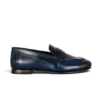KENIA LEATHER BLUE