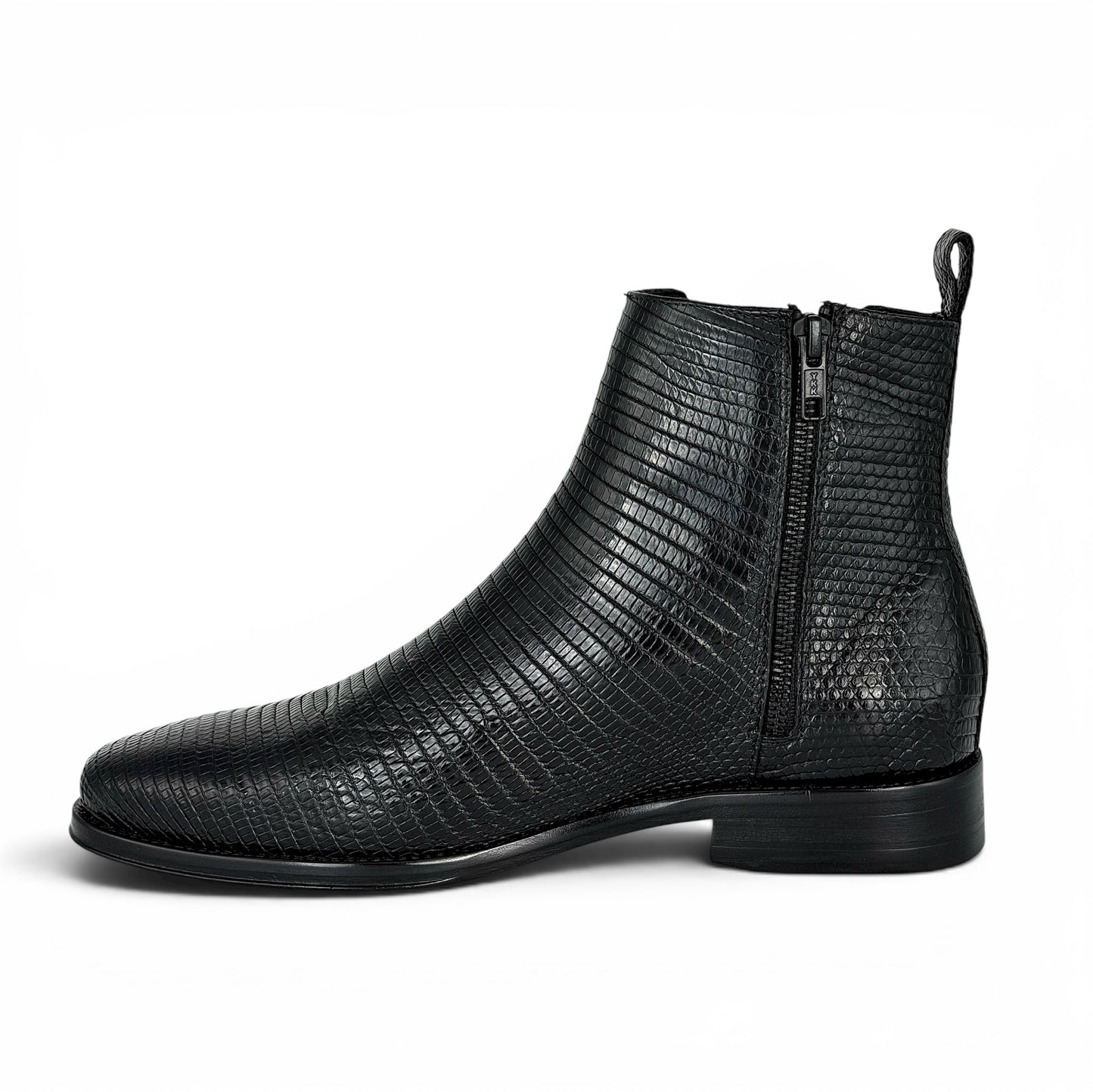 CHELSEA W/CIERRE LIZARD BLACK