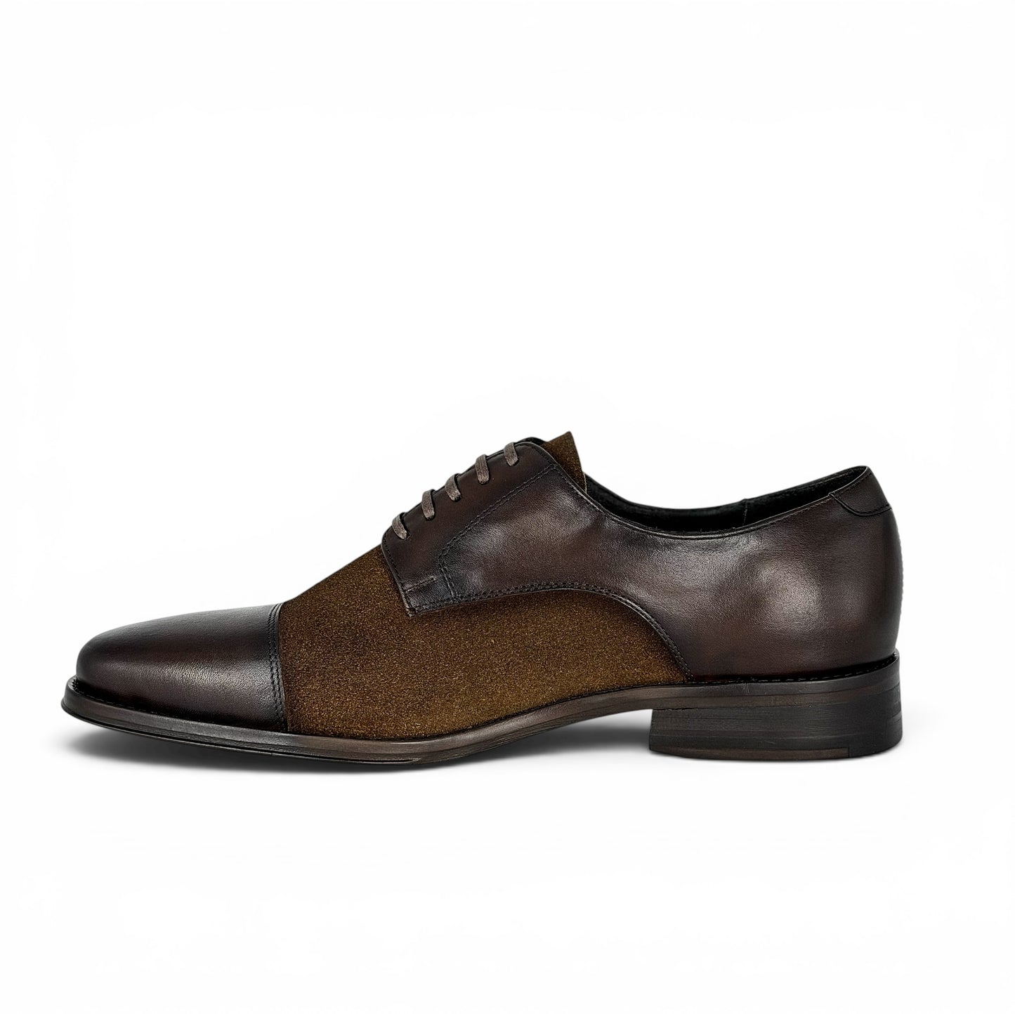 LISBOA LEATHER/SUEDE BROWN