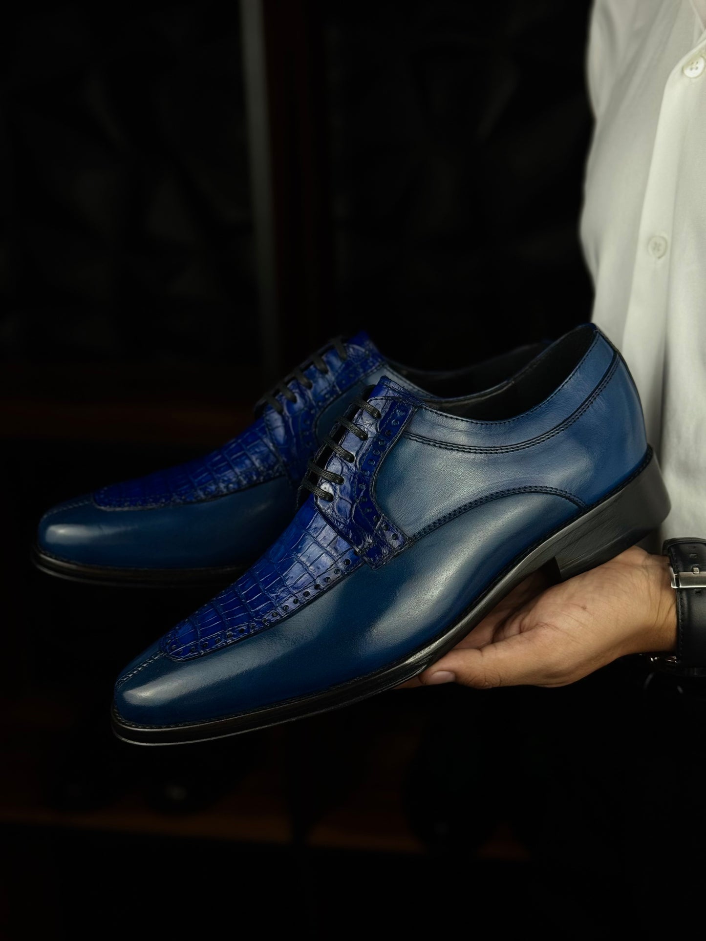 ITALIA W/COCODRILO BLUE