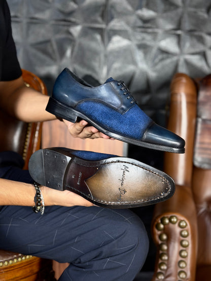LISBOA LEATHER/SUEDE BLUE