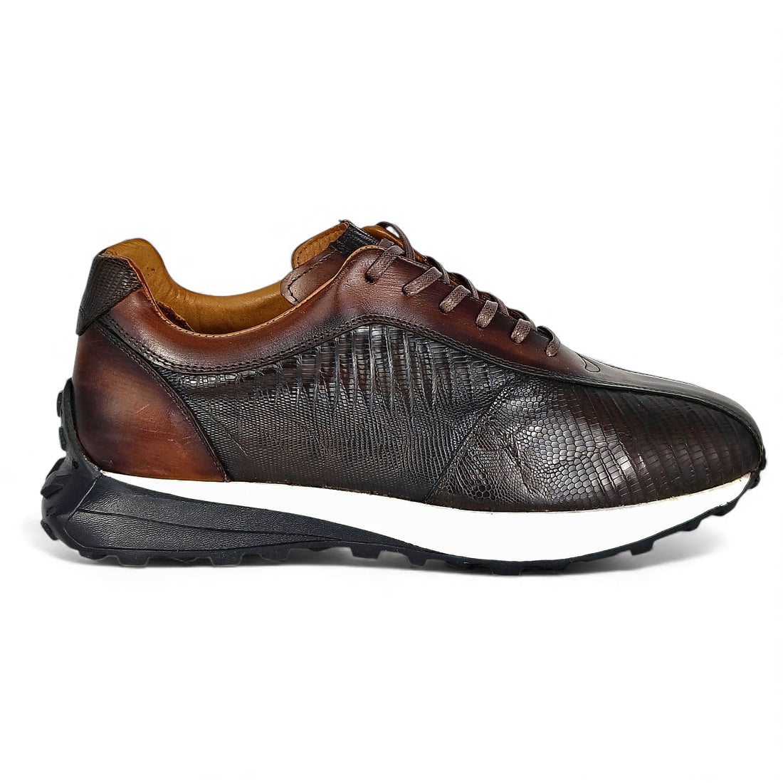 SEÚL W/LIZARD DARK BROWN