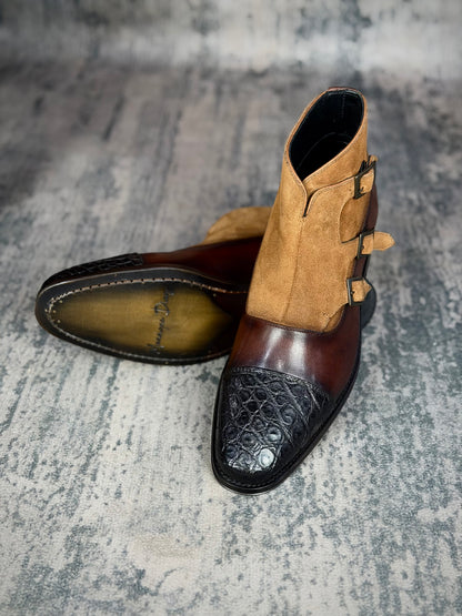 ARGELIA W/COCODRILO BROWN