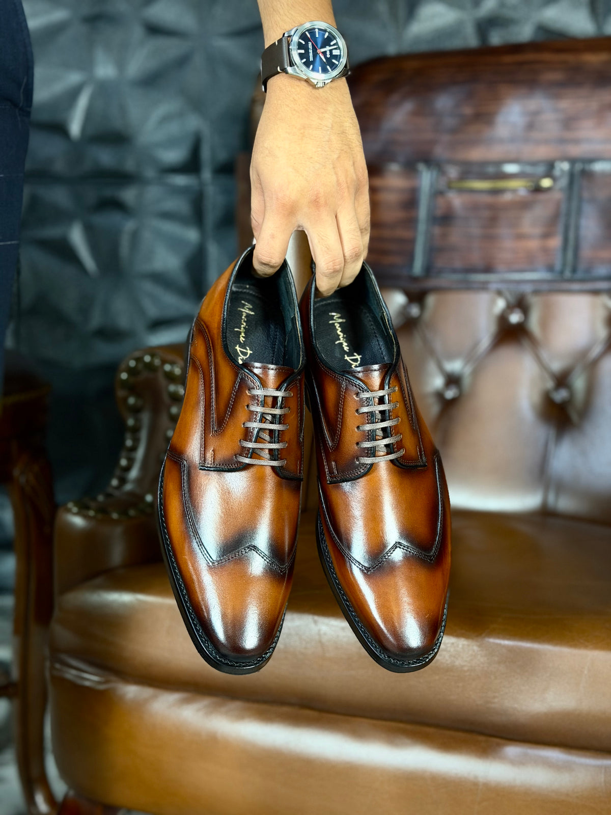 MADRID LEATHER HONEY