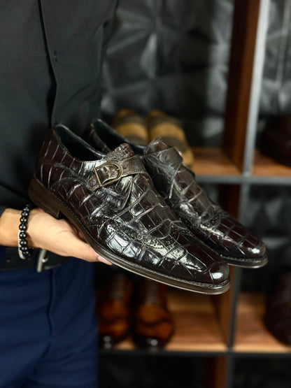 OSLO COCODRILO DARK BROWN