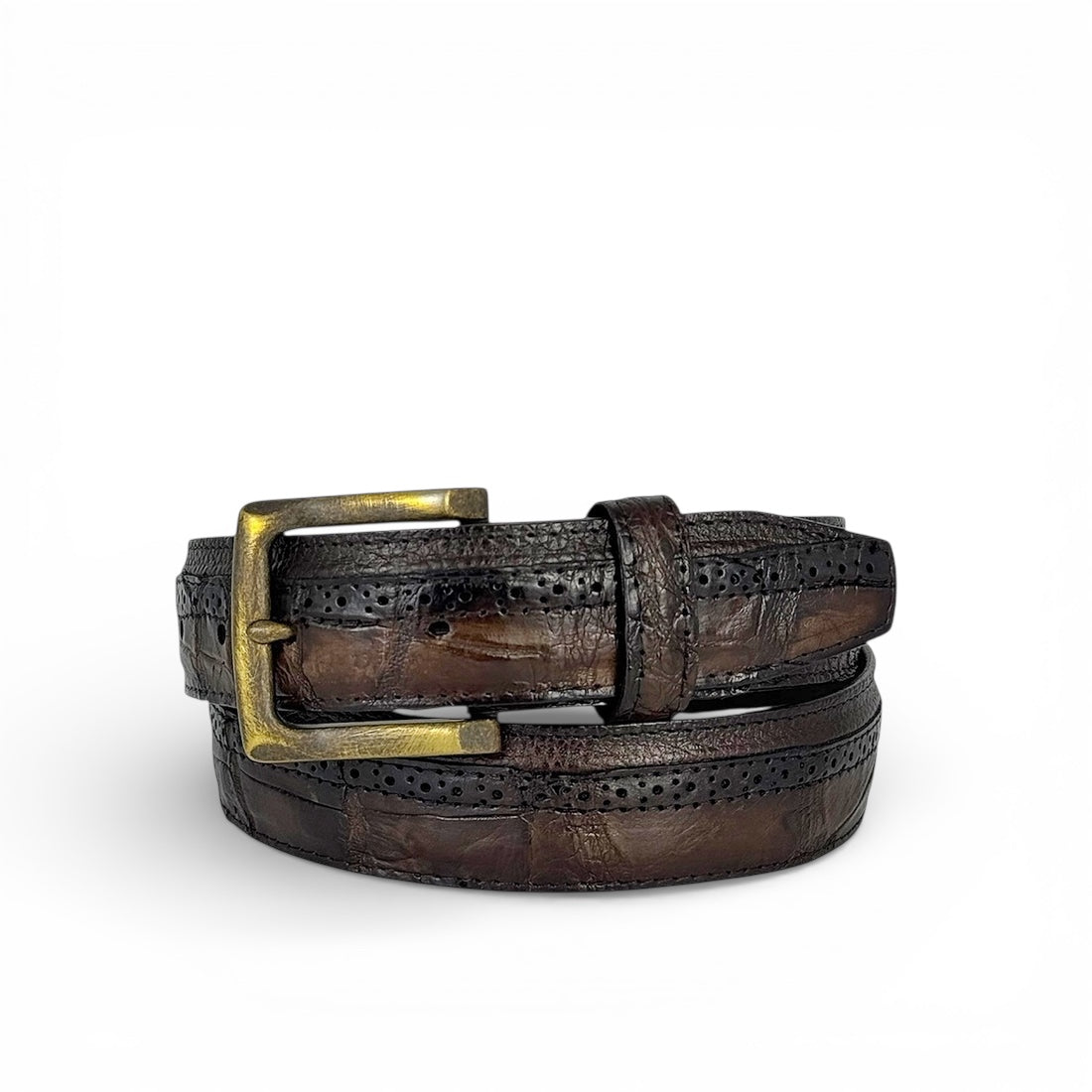 DRESS BELT COCODRILO BROWN