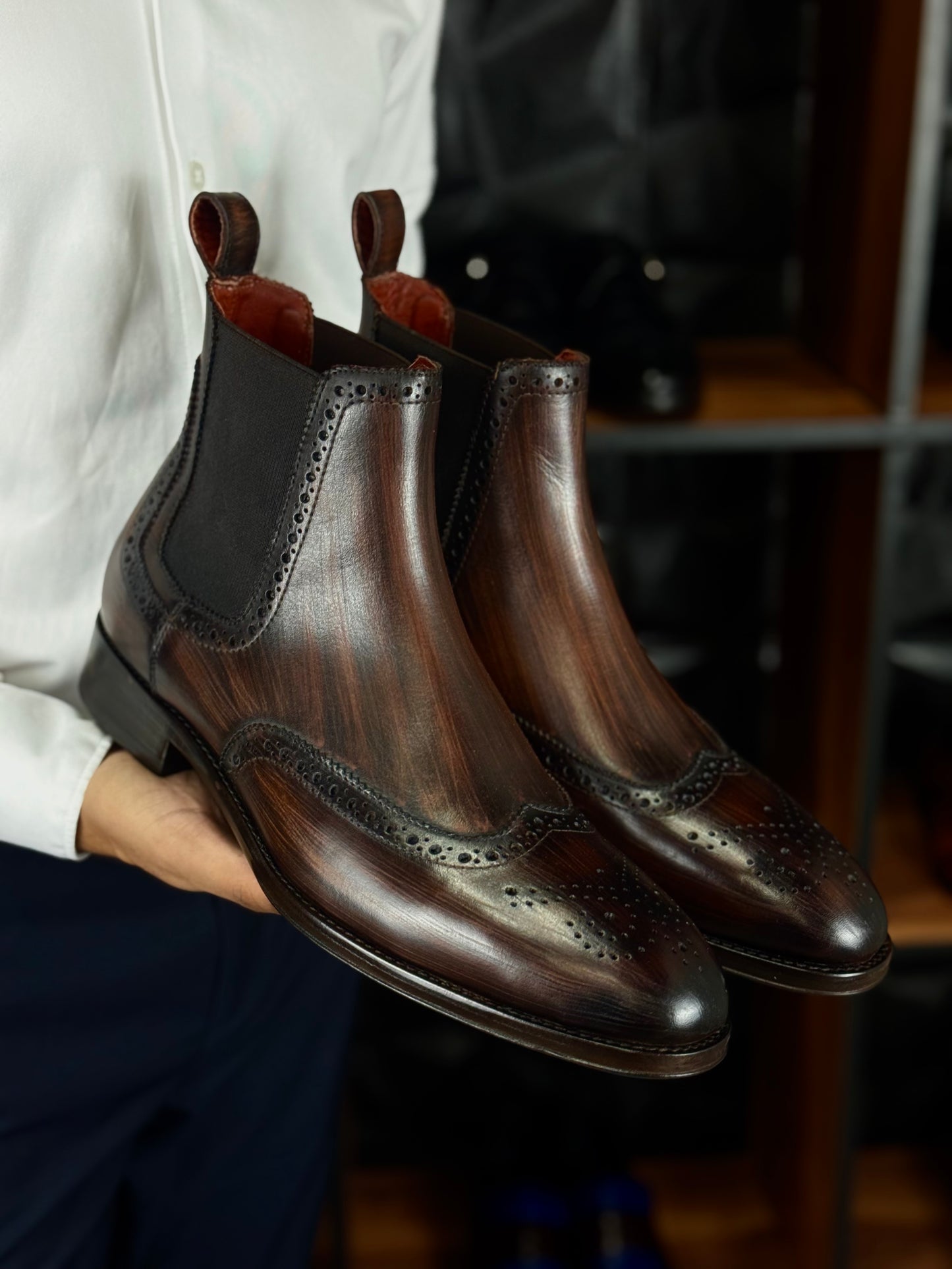CHELSEA PIEL ST/DARK BROWN